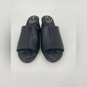 Sam Edelman Sonya Mules
Sandals Womens 6.5 Black Leather Peep Toe Shoes